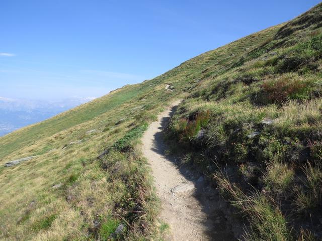 der familientaugliche Wanderweg führt uns leicht aufwärts Richtung Pas de l'Illsee...