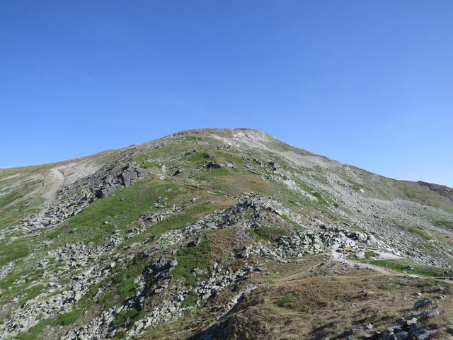 Blick hinauf zum Illhorn, den wir nun "besteigen" werden