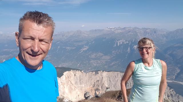 Erinnerungsfoto aufgenommen auf dem Illhorn