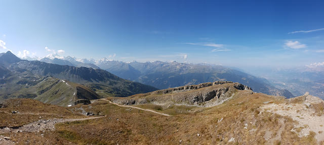 mit so einer traumhaften Aussicht verlassen wir das Illhorn