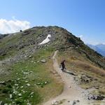 beim Pas de l'Illsee 2544 m.ü.M., steigen wir rechtshaltend nicht weiter ab,...