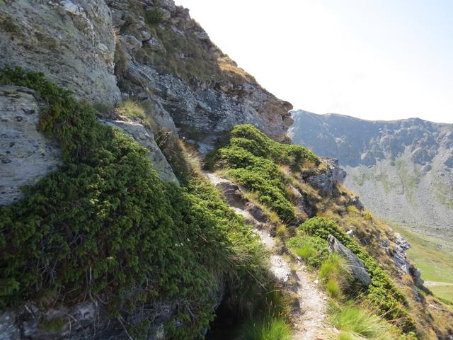 die einzige Stelle auf der ganzen Wanderung, bei denen man Trittsicher sein muss.