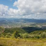 kurz vor Ponzano Superiore geniessen wir die prächtige Aussicht auf die Ebene der Val di Magra