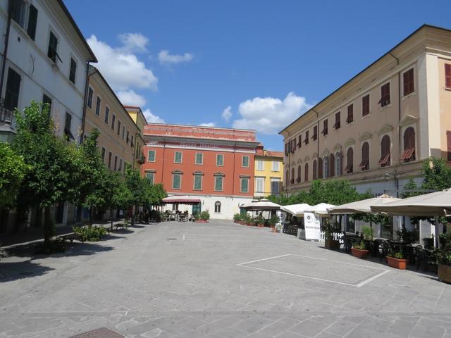 an der Piazza Garibaldi endet unsere Etappe. Mit dem Auto geht es zurück nach Hause