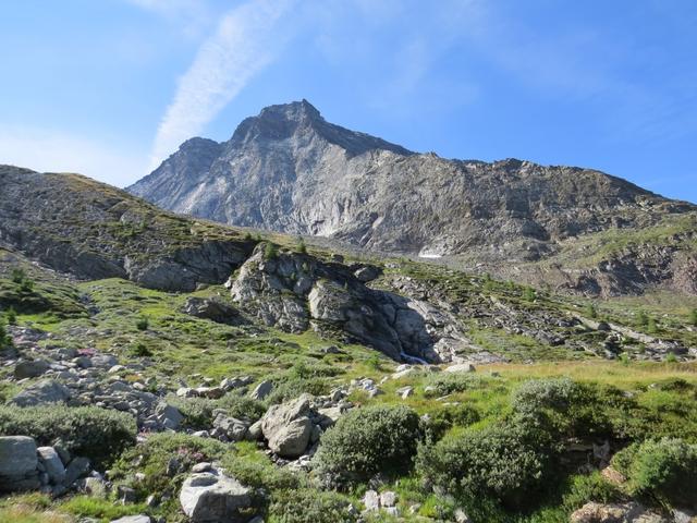 rechts von uns das Hübschhorn