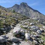 der Bergweg ist immer gut ersichtlich und markiert