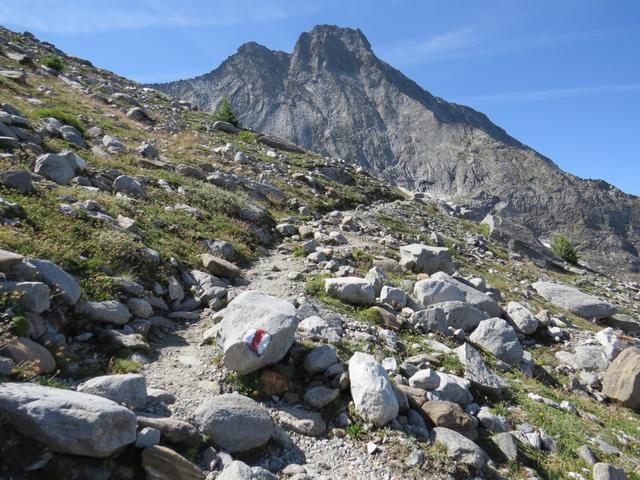 der Bergweg ist immer gut ersichtlich und markiert