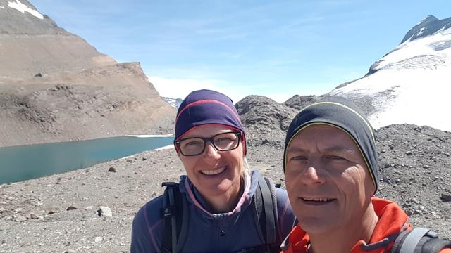 Erinnerungsfoto aufgenommen auf dem Pass