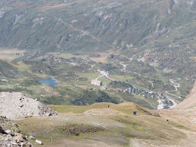 Blick hinunter zum Simplonpass