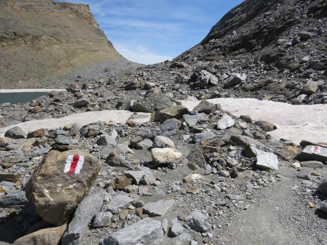 der Bergpfad ist markiert und ohne Probleme machbar