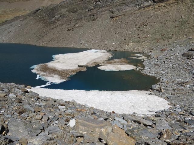 links von uns das Seeende des Chaltwassersee