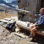 hier bei der Monte Leone Hütte legen wir die Mittagspause ein