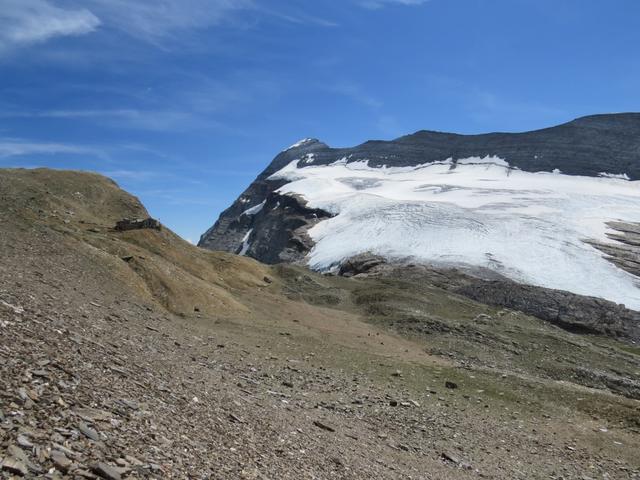 Blick zurück zur Hütte und Chaltwassergletscher