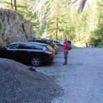 mit dem Auto sind wir danach ins Vallon de Van bis zum Parkplatz bei Van d'en Haut 1395 m.ü.M. gefahren