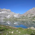 ...und dem freien Blick in diesem gewaltigen Kessel mit dem Lac de Salanfe