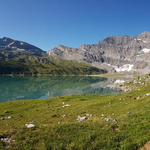 schönes Breitbildfoto vom Lac de Salanfe. Bei Breitbildfotos nach dem anklicken, immer noch auf Vollgrösse klicken