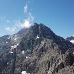 Blick auf Tour Salière, rechts davon der Mont Ruan. Ihn haben wir schon von der Rückseite aus gesehen