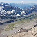 Blick in das Tal von Susanfe wo wir hinwandern werden