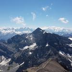 von links nach rechts Trientgebiet, Tour Salière, Mont Blanc und Mont Ruan