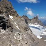 wieder blicken wir auf den Plan Névé Gletscher