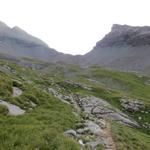 direkt vor uns der Col de Susanfe