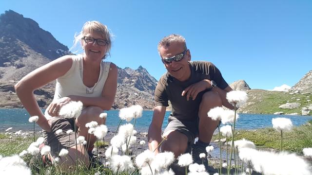 Erinnerungsfoto aufgenommen beim Geisspfadsee