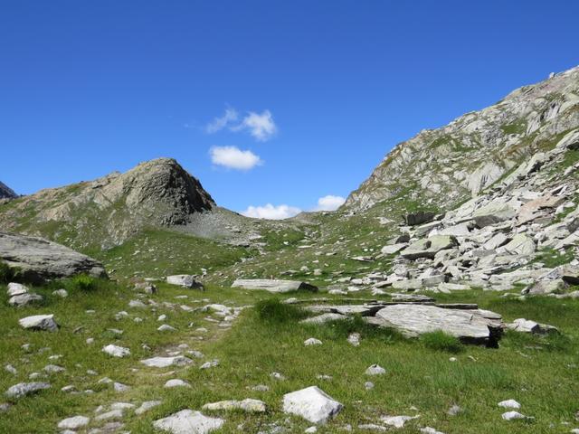 auf dem gleichen Weg wie wir gekommen sind, geht es nun zurück