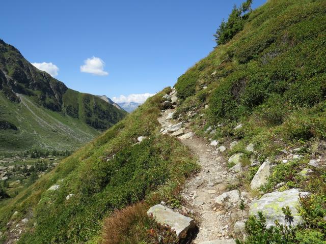 der Wanderweg ist immer gut ersichtlich