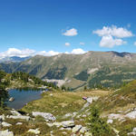 schon nach kurzer Zeit schauen wir auf den Mässersee hinunter