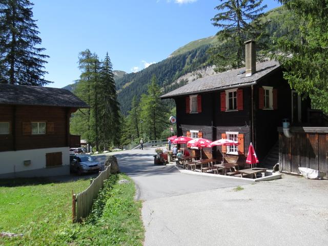 beim Café Imfeld in Rippje, überqueren wir die Binna