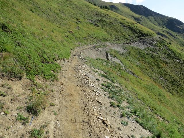 der Bergpfad ist gut ausgebaut und immer gut ersichtlich