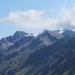 Blick in die Binntaleralpen mit Mittaghorn, Turbhorn, Hohsandhorn und Faulhorn