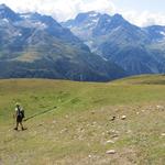 auf dem Weg zum Grassattel von Sattulti