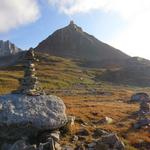 während dem Wandern immer direkt vor uns und gut ersichtlich das Chilchhorn