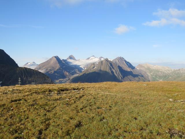 was für ein Bergkranz! Ofenhorn, Bettelmatthorn, Rothorn, Blinnenhorn, Faulhorn und Griesgletscher