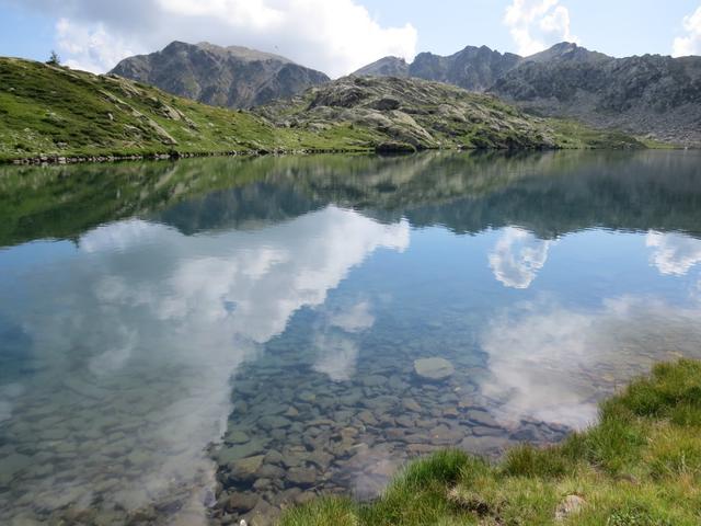 Blick auf den Tschawinersee. Weit und breit niemand zu sehen