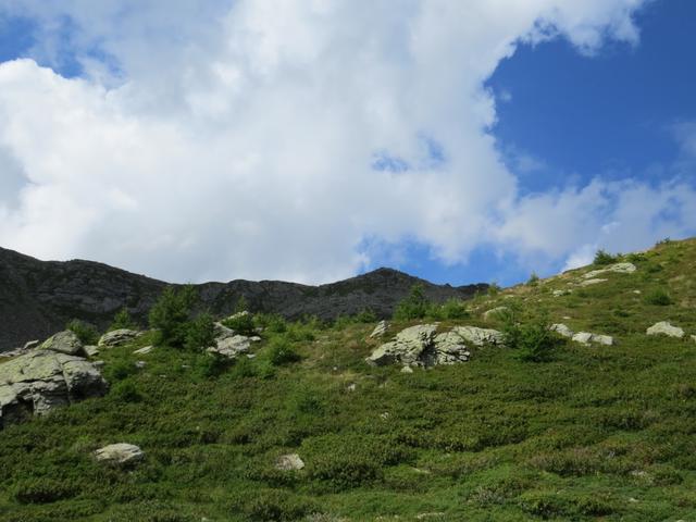 Blick hinauf zum Irgilihorn wo wir kurz vorher gestanden sind