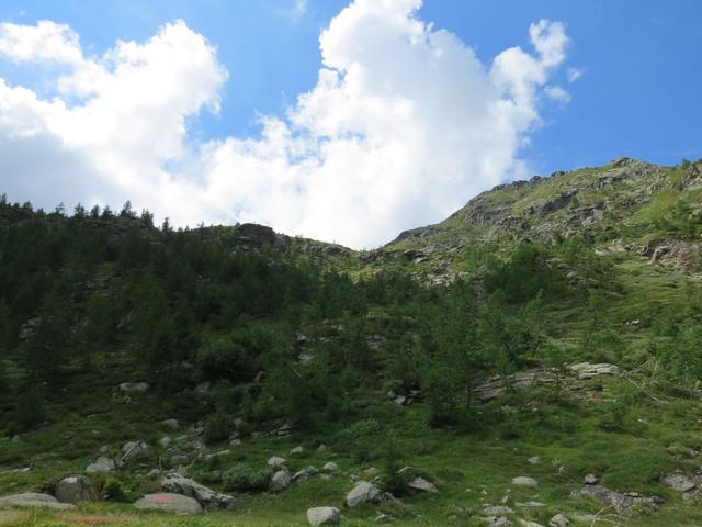 Blick zurück Richtung Tschawinersee