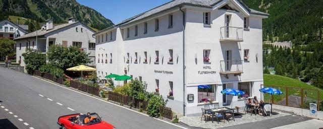 im Hotel Fletschhorn in Simplon Dorf...