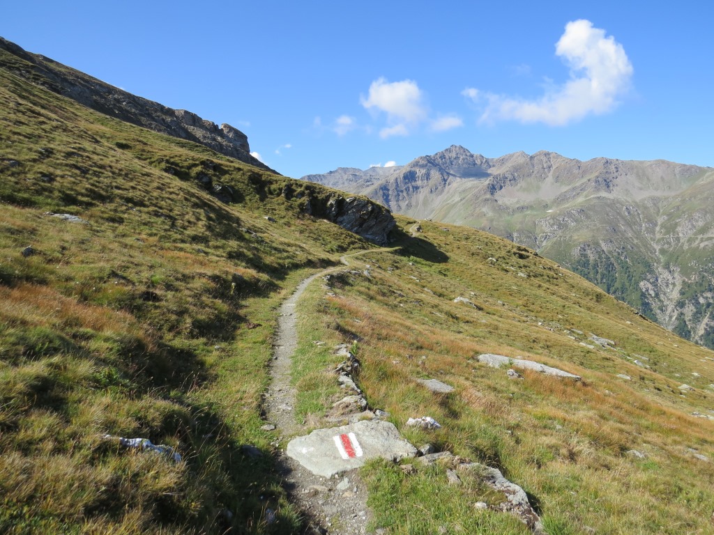 ...wo wir auf einen anderen Wanderweg stossen