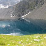 ein kurzer Abstieg noch, und wir erreichen den türkisblauen Sirwoltesee 2452 m.ü.M.