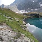 ...legen wir bei diesem schönen Bergsee eine kurze Pause ein