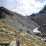 auf dem Weg zum kleinen Sattel der das Wyssbodenhorn mit dem Schilthorn verbindet