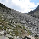 kurz vor dem kleinen Sattel der das Wyssbodenhorn mit dem Schilthorn verbindet