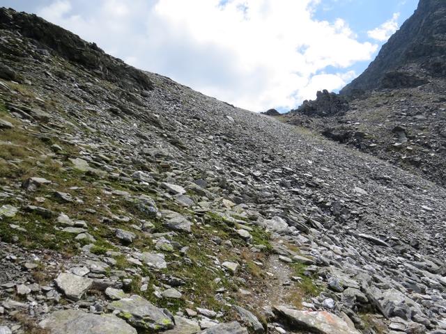 kurz vor dem kleinen Sattel der das Wyssbodenhorn mit dem Schilthorn verbindet