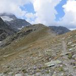 Blick zurück zum Wyssbodenhorn