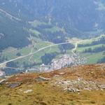 Tiefblick nach Simplon Dorf