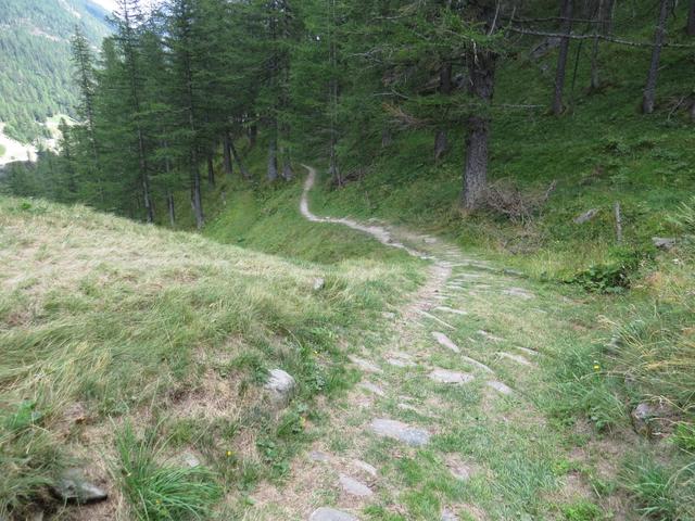 der Stockalperweg ein alter Saumpfad aus 17.Jhr. wurde vom Briger Kaufmann Kaspar Stockalper ausgebaut