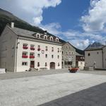 beim schönen Dorfplatz von Simplon Dorf 1475 m.ü.M., endet unsere Wanderung