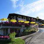 bevor wir die heutige Wanderung starten, geniessen wir im Restaurant Rosswald einen Kaffee...